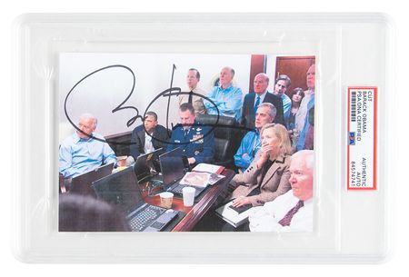 Lot #57 Barack Obama Signature with Printed Osama