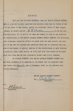 Lot #105 Thomas Edison Document Signed - Image 6