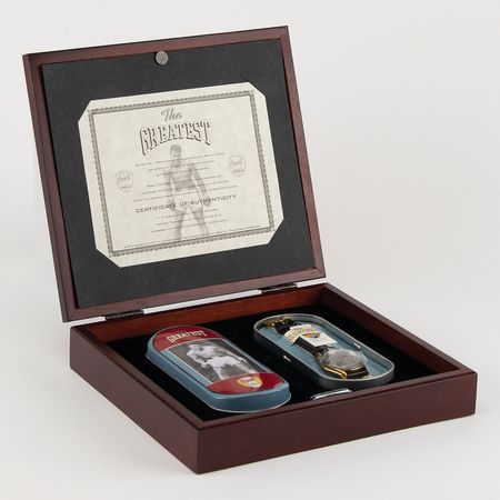 Lot #638 Muhammad Ali Signed Commemorative Watch Set - Image 2