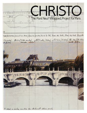 Lot #314 Christo and Jeanne-Claude Signed Exhibition Catalog - Image 1