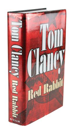 Lot #385 Tom Clancy (2) Signed Items: Book and Poster - Image 3