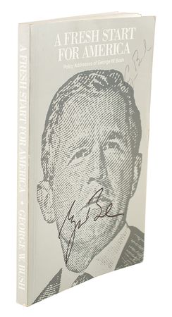 Lot #30 George and George W. Bush Signed Book - Image 2