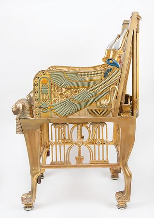 Lot #525 Paramount Pictures 'King Tutankhamun' Egyptian Revival Prop Chair - Image 4