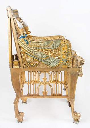 Lot #525 Paramount Pictures 'King Tutankhamun' Egyptian Revival Prop Chair - Image 5