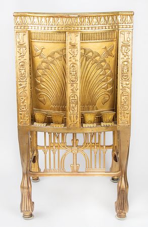 Lot #525 Paramount Pictures 'King Tutankhamun' Egyptian Revival Prop Chair - Image 6