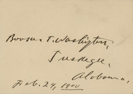 Lot #216 Booker T. Washington Signature - Image 1