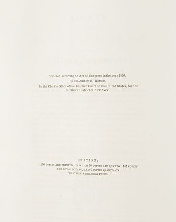 Lot #274 Pierre Pouchot: Memoir Upon the Late War in North America: Ultra-rare oversized edition of a primary source account of the French and Indian War?one of seven quarto copies on Whatman's paper - Image 3