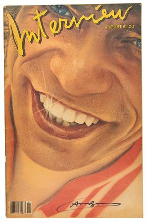 Lot #319 Andy Warhol Signed Interview Magazine with Mick Jagger Cover - Image 1