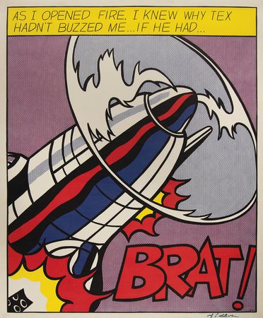 Lot #315 Roy Lichtenstein Signed Poster - 'As I Opened Fire' - Image 1