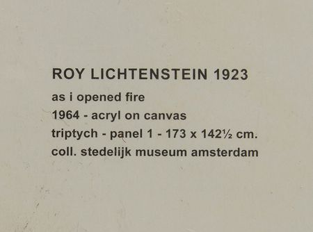 Lot #315 Roy Lichtenstein Signed Poster - 'As I Opened Fire' - Image 3