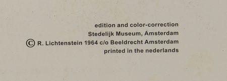 Lot #315 Roy Lichtenstein Signed Poster - 'As I Opened Fire' - Image 4