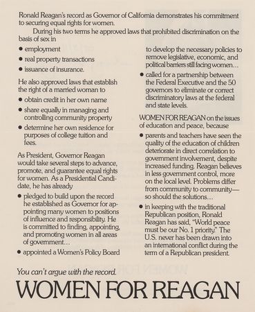 Lot #64 Ronald Reagan Signed Brochure as President-Elect - Image 2