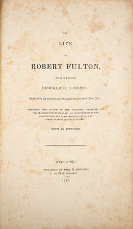 Lot #261 Cadwallader D. Colden: The Life of Robert Fulton Book - Image 2