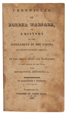 Lot #281 Alexander Withers: Chronicles of Border Warfare - Image 2