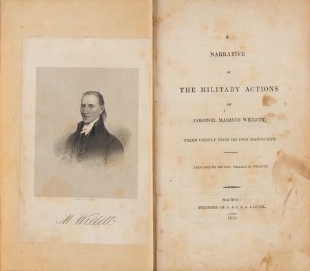 Lot #279 William Willett: A Narrative of the Military Actions of Colonel Marinus Willett - Image 2