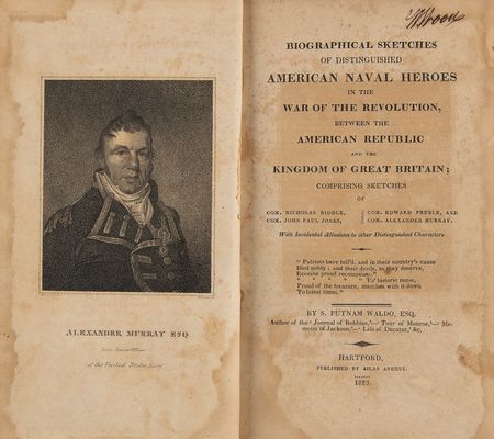 Lot #278 S. Putnam Waldo: Biographical Sketches of Distinguished American Naval Heroes in the War of the Revolution Book - Image 2