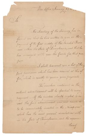 Lot #221 Henry Knox Letter Signed - Image 2