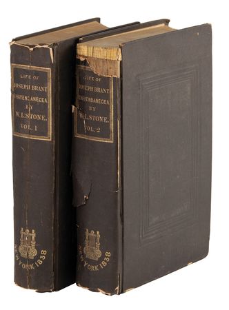 Lot #277 William L. Stone: Life of Joseph Brant-Thayendanegea Book - Image 1