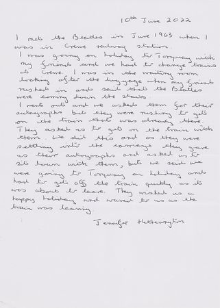 Lot #435 Beatles Signatures (June 1963) - Image 2