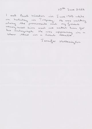 Lot #435 Beatles Signatures (June 1963) - Image 3