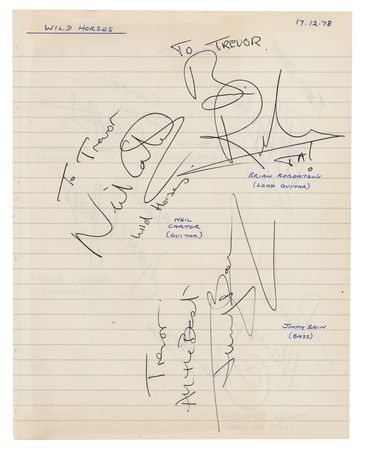 Lot #493 Nazareth and Wild Horses Signatures - Image 2