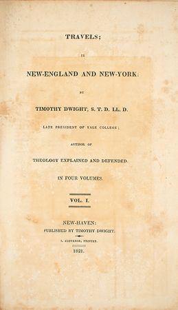 Lot #262 Timothy Dwight: Travels in New-England and New-York Book - Image 2