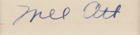 Lot #650 Mel Ott Signature - Image 2