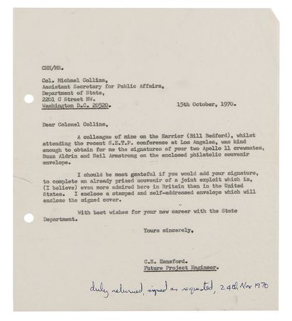 Lot #286 Apollo 11 Signed Launch Day Cover - Image 2