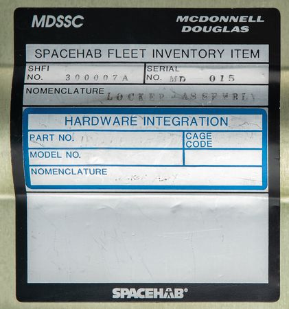 Lot #7680 Spacehab Storage Locker Assembly [Attested to as Flown by Astrotech] - Image 3