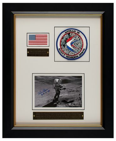 Lot #7441 Dave Scott's Apollo 15 Flown/Lunar Landed Flag Display - Image 1