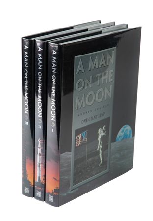 Lot #7563 Apollo Astronauts: McDivitt, Mitchell, and Worden Signed Books - Image 1