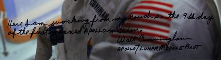 Lot #7192 Walt Cunningham Signed Photograph - Image 2