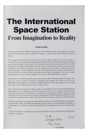 Lot #7492 Al Worden's Rex Hall Signed Book - Image 2