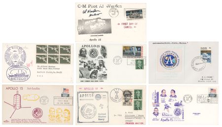 Lot #7478 Al Worden's Collection of (7) Apollo 15 Covers - Image 2