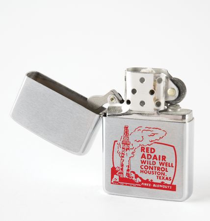 Lot #7464 Al Worden's 'Red Adair' Zippo Lighter - Image 1