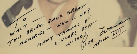 Lot #7554 Gene Cernan and Ron Evans Signed Photograph - Image 4