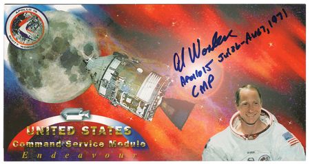 Lot #7460 Al Worden Signed Commemorative Cover - Image 1