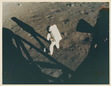 Lot #7260 Buzz Aldrin Oversized Photograph - Image 1