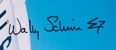 Lot #7002 Gordon Cooper, Scott Carpenter, and Wally Schirra Signed Photograph - Image 2