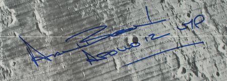 Lot #7327 Alan Bean Signed LM Descent Chart - Image 2