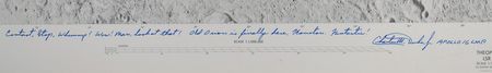 Lot #7500 Charlie Duke Signed Lunar Shaded Relief Chart - Image 2