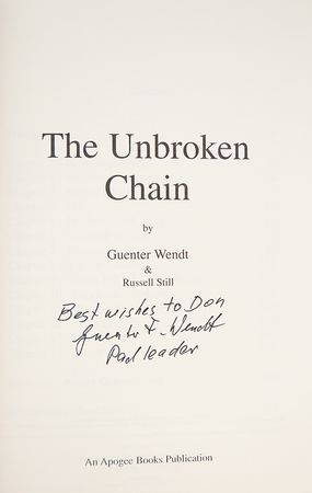 Lot #7594 Guenter Wendt Signed Book - Image 2