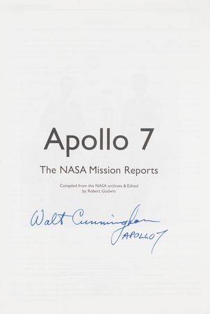 Lot #7194 Walt Cunningham Signed Book - Image 2