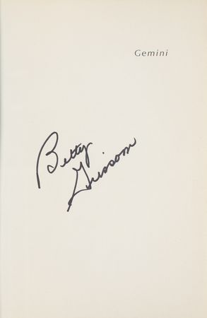 Lot #7054 Betty Grissom Signed Book - Image 2