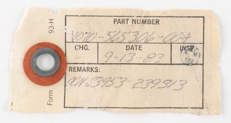 Lot #7689 Space Shuttle Orbiter Umbilical Connector Plate - Image 5