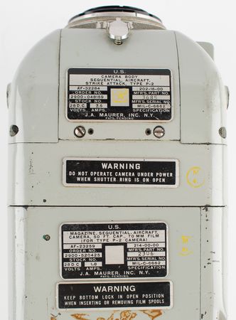Lot #7768 Maurer P-2 Aircraft Strike Attack 70mm Camera - Image 8