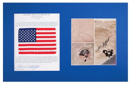 Lot #7248 Tom Stafford's Apollo 10 Flown Flag - Image 1