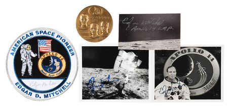 Lot #7426 Edgar Mitchell (4) Signed Items - Image 1