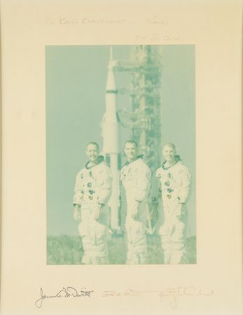 Lot #7232 Apollo 9 Signed Photograph - Image 1