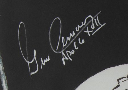 Lot #7541 Gene Cernan Signed Print by Ron Woods - Image 2